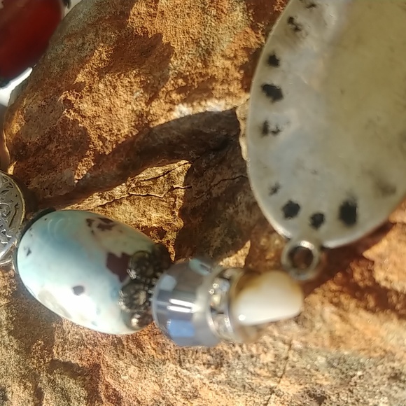 Silver & Beaded Bracelet - Picture 5 of 6